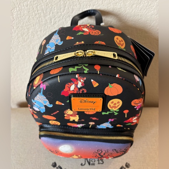 ?Loungefly Disney Winnie The Pooh Halloween Group Backpack main image 4